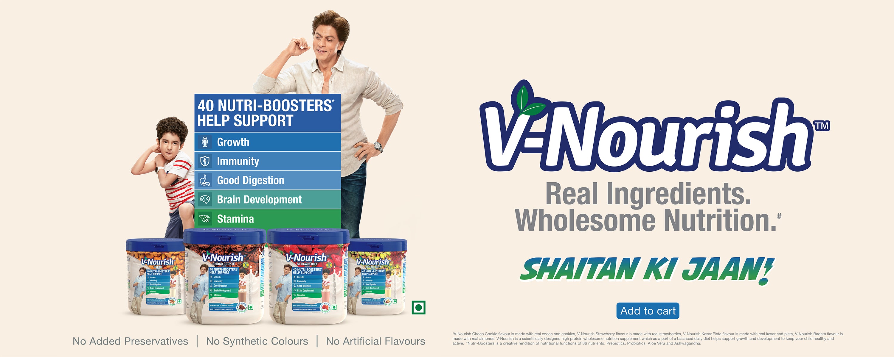 V-Nourish partners with Shah Rukh Khan 