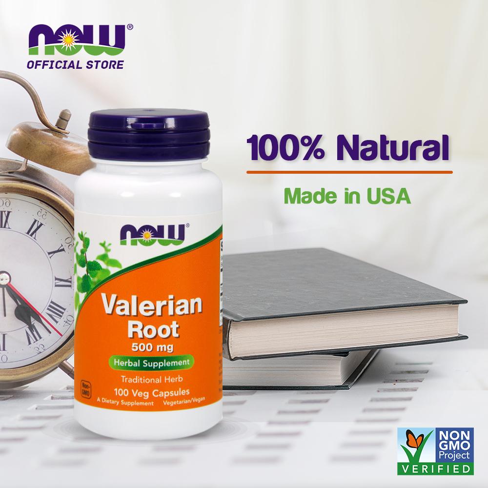 NOW FOODS Supplements, Valerian Root (Valeriana officinalis) 500 mg, Herbal Supplement, 100 Veg Capsules - Bloom Concept