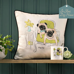 Walter and Florence Scatter Cushion and Mug in Lazy Days