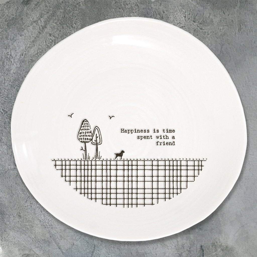 Happiness Is Time Spent With A Friend Plate