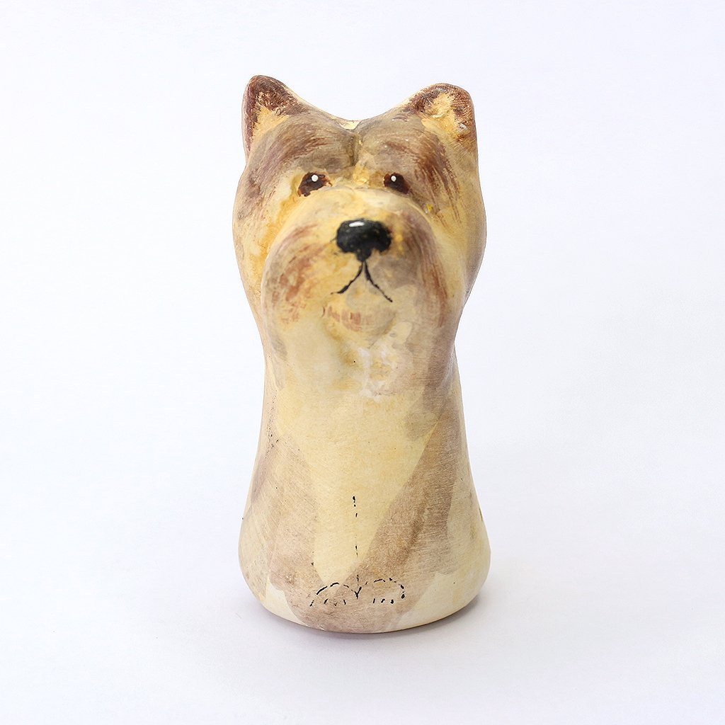 Poignée lumineuse pour chien de créateur par Merryfield Pottery