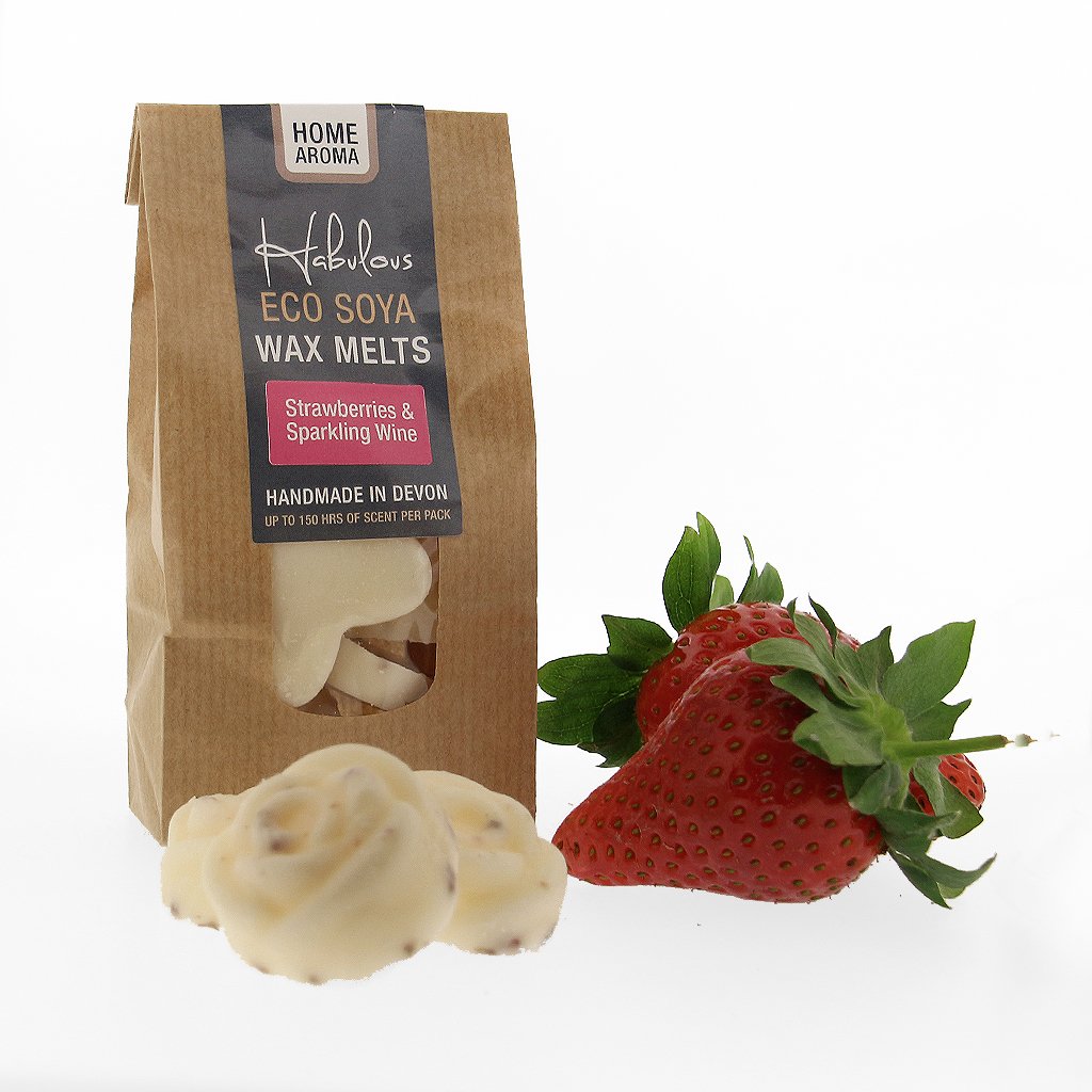 Strawberries & Sparkling Wine Eco Soya Wax Melts Pack