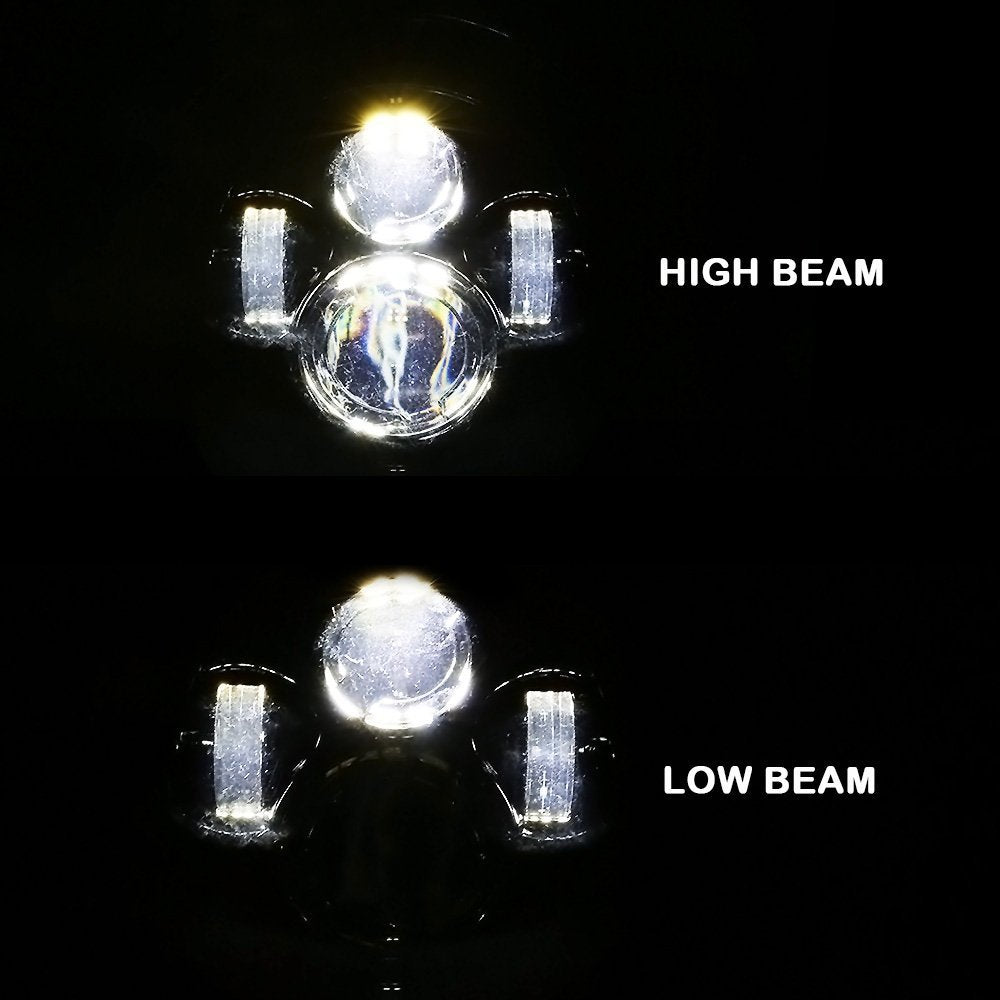 Jeep wrangler JK LED Headlights High Beam and Low Beam