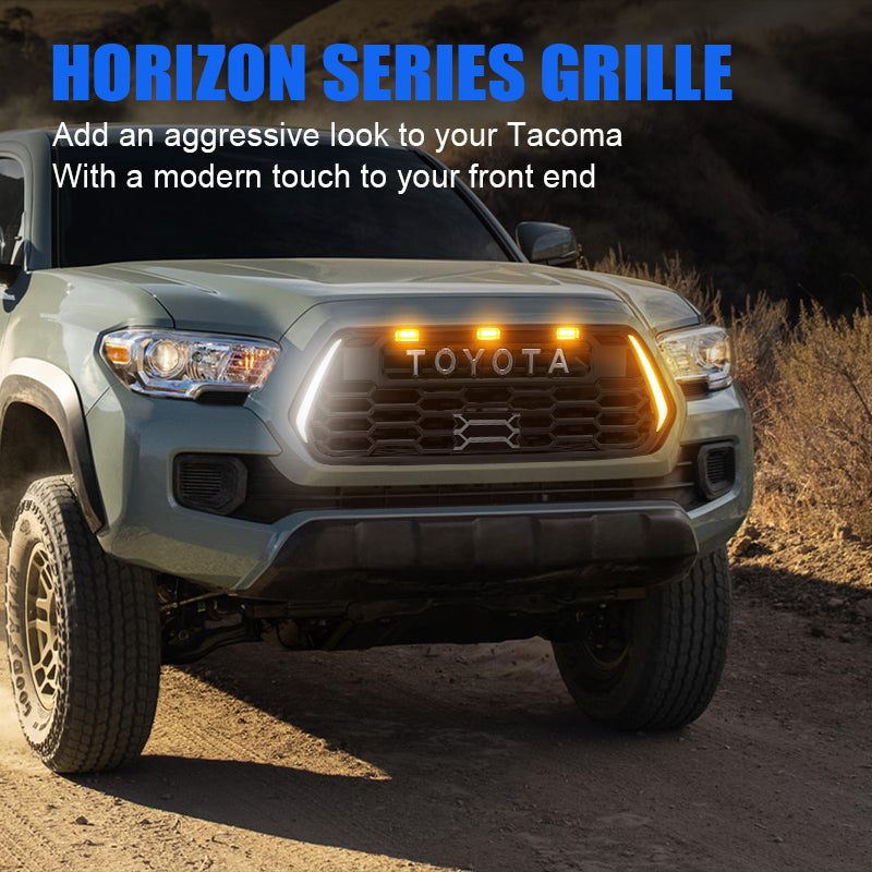tacoma front grille with grill lights