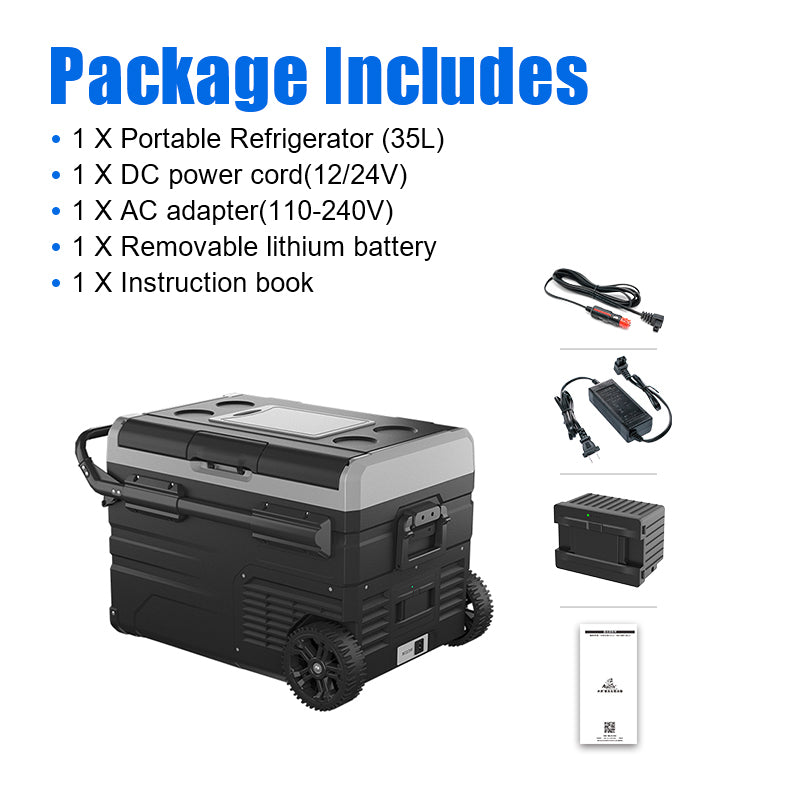 Portable Dual Zone Car APP Control Car Refrigerator Freezer