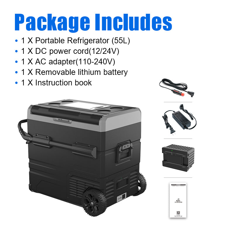 Portable Dual Zone Car APP Control Car Refrigerator Freezer