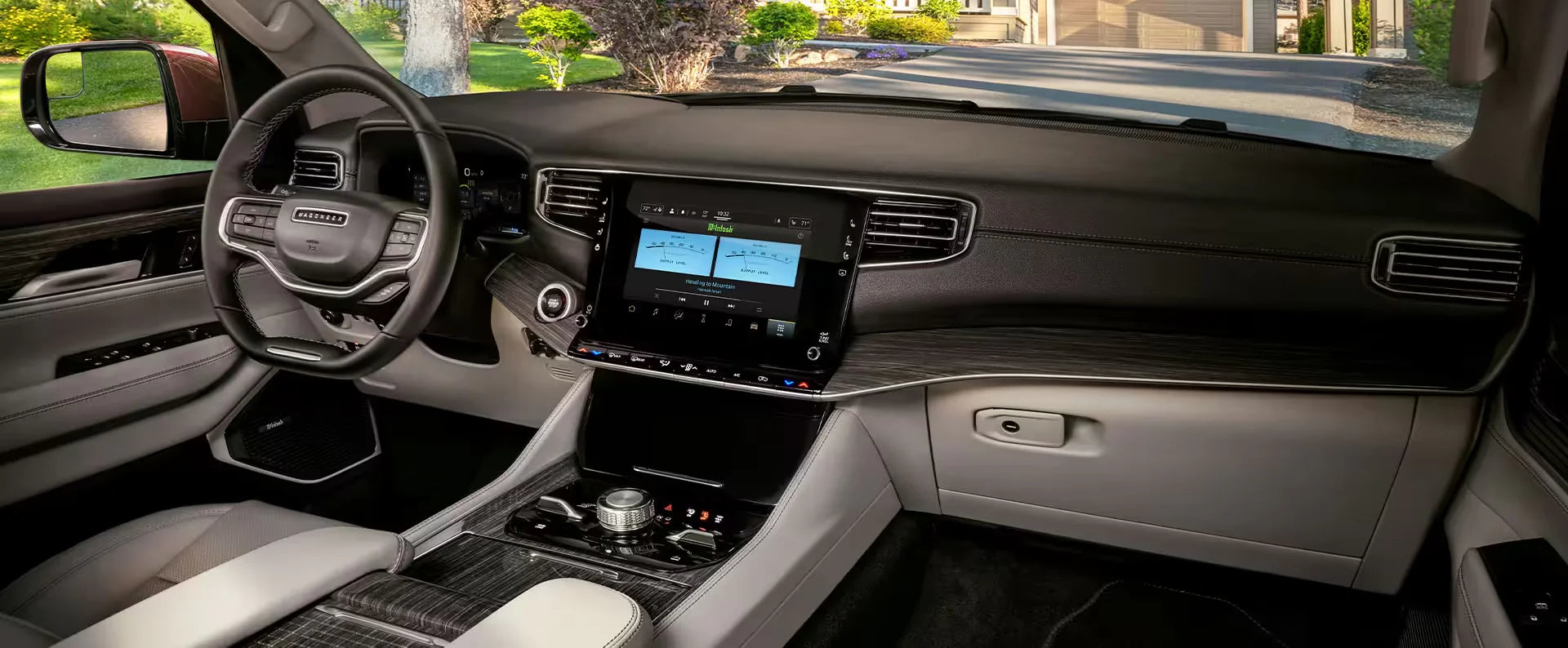 600-HP Electric Jeep Wagoneer S interior and technology
