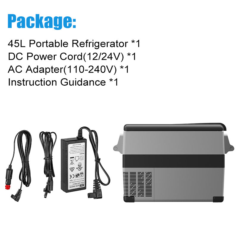 45L Portable Refrigerator Car Freezer for Outdoor Travel Driving