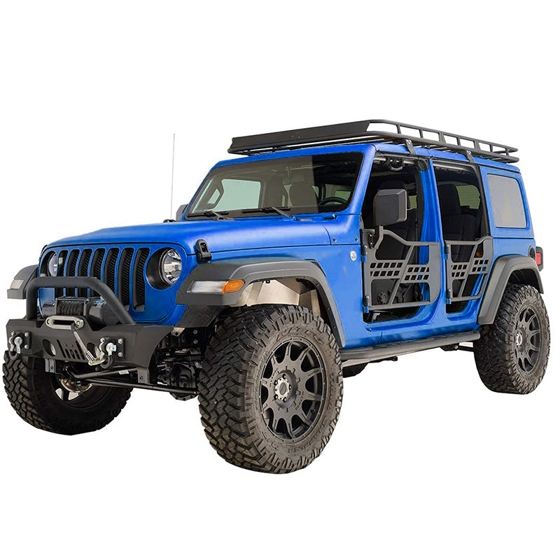 Jeep Wrangler JL 4 Door Tubular Door with Side View Mirror – Crawlertec