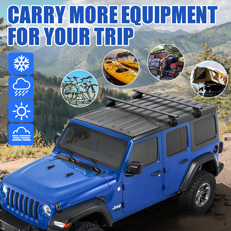 Jeep roof rack cross bar multi use