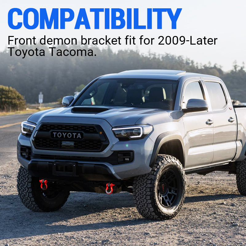 Toyota Tacoma Front Demon Tow Hook Bracket with Shackles