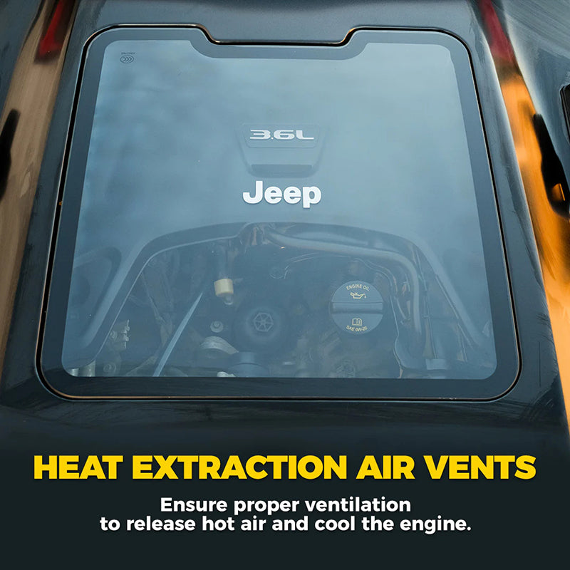 Jeep gladiator hood with functional heat extractor