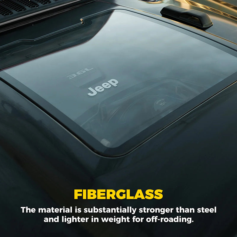 Constructed from lightweight metal, effectively reduces the load of your Jeep