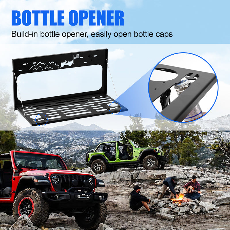 Jeep tailgate table details