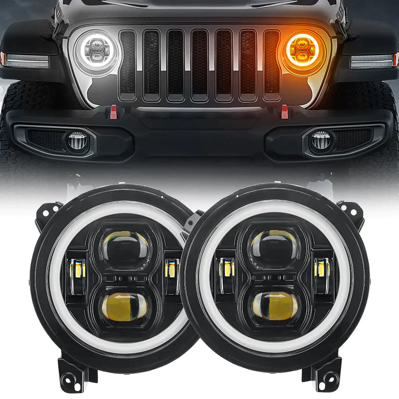 Jeep LED headlights 400% brighter than halogen