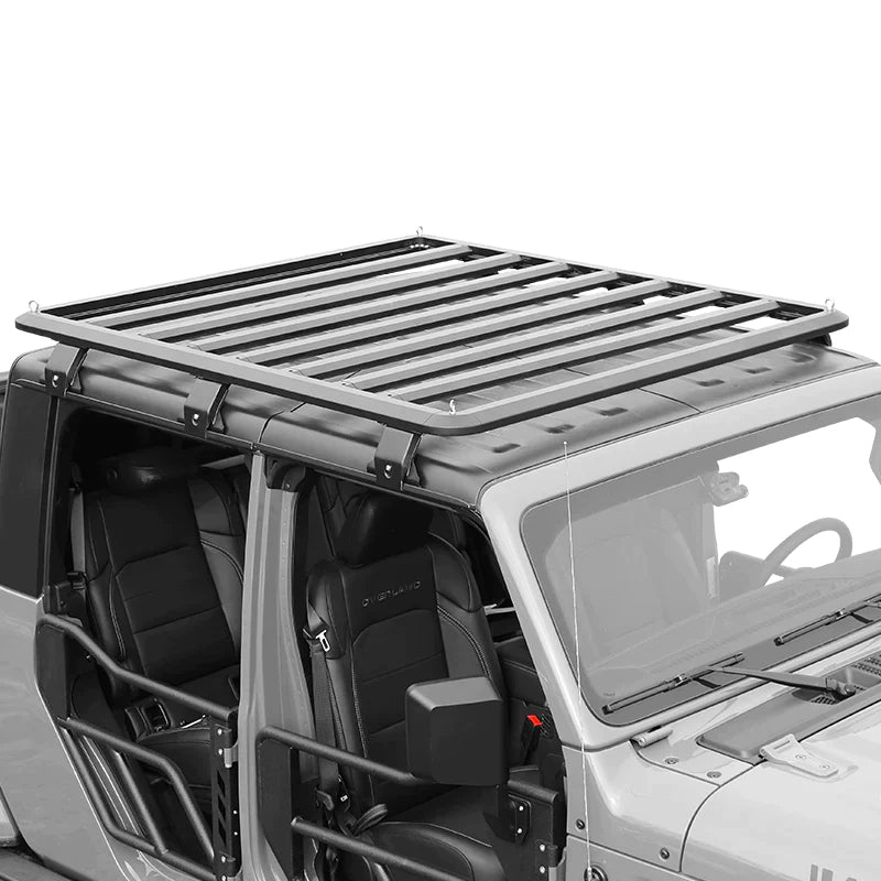 A roof rack allows you to carry more gear and equipment on your Jeep.