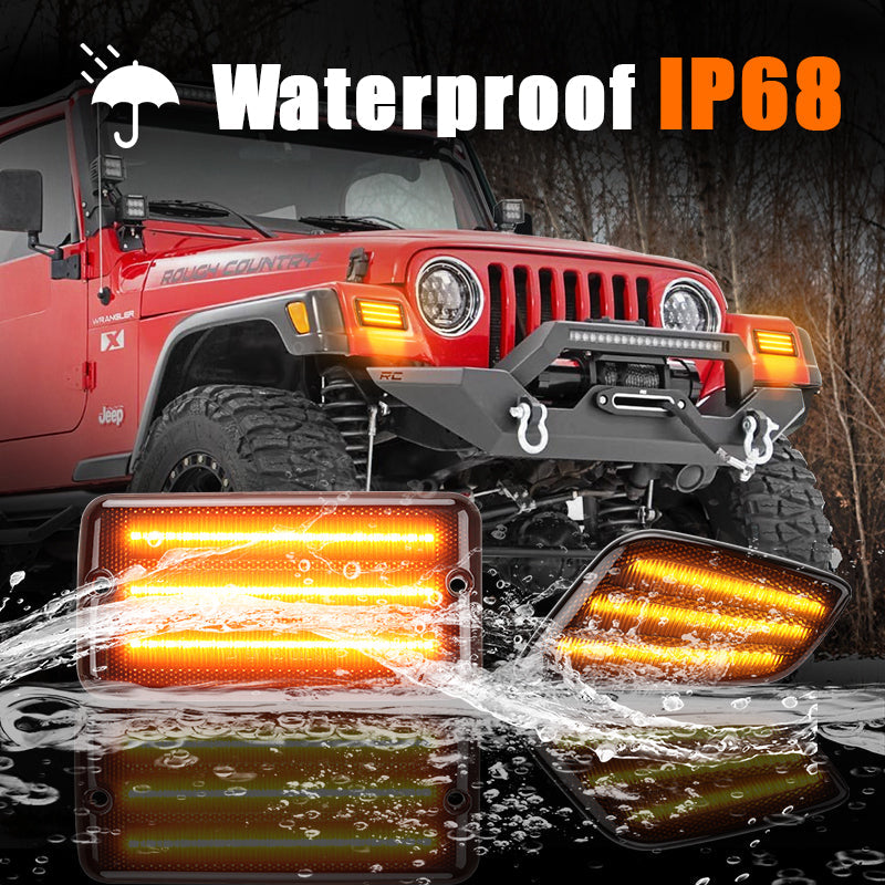 Jeep TJ LED turn signal IP68 waterproof rate