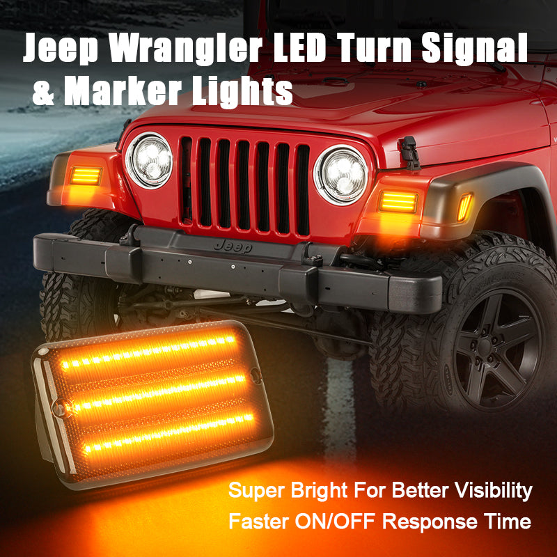 Jeep Wrangler TJ LED Turn Signal Lights & Side Marker Lights