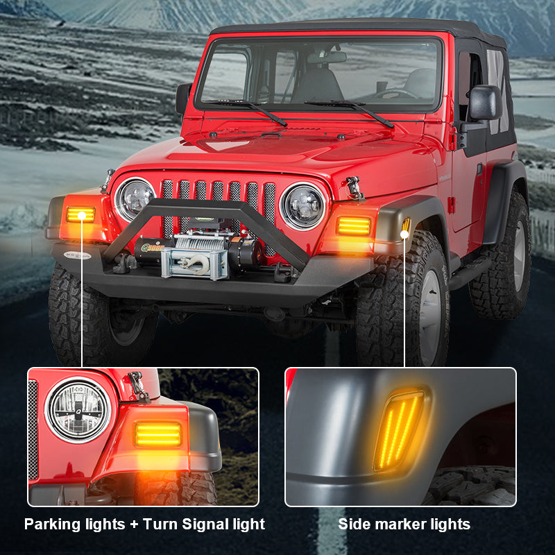 Jeep Wrangler TJ LED Turn Signal Lights & Side Marker Lights