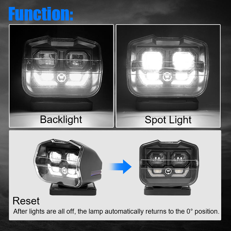 LED Remove Control Search Spotlight