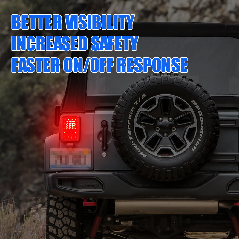 Jeep Wrangler JK Tail lights improve the lighting 