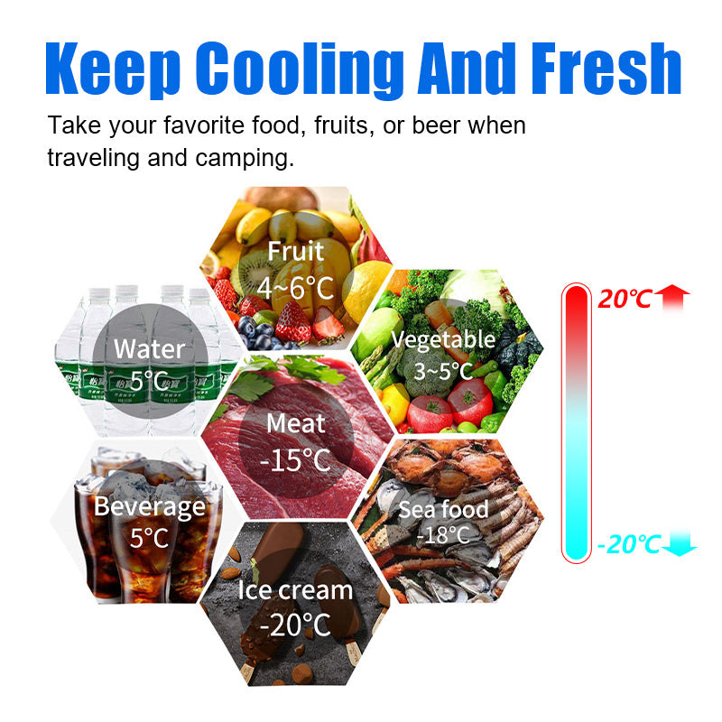 Portable Dual Zone Car APP Control Car Refrigerator Freezer