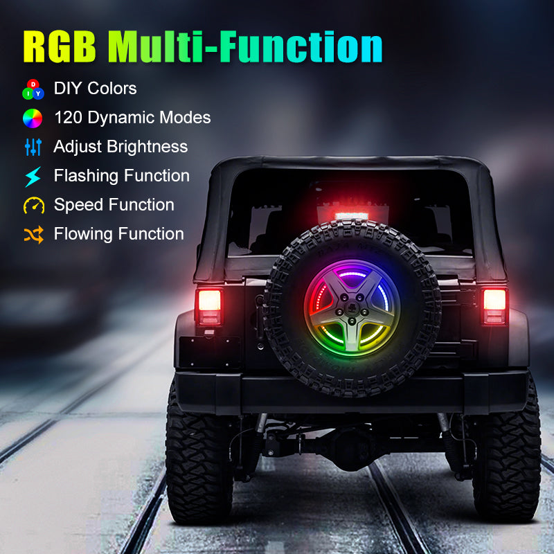 Jeep Wrangler RGB Spare Tire brake light