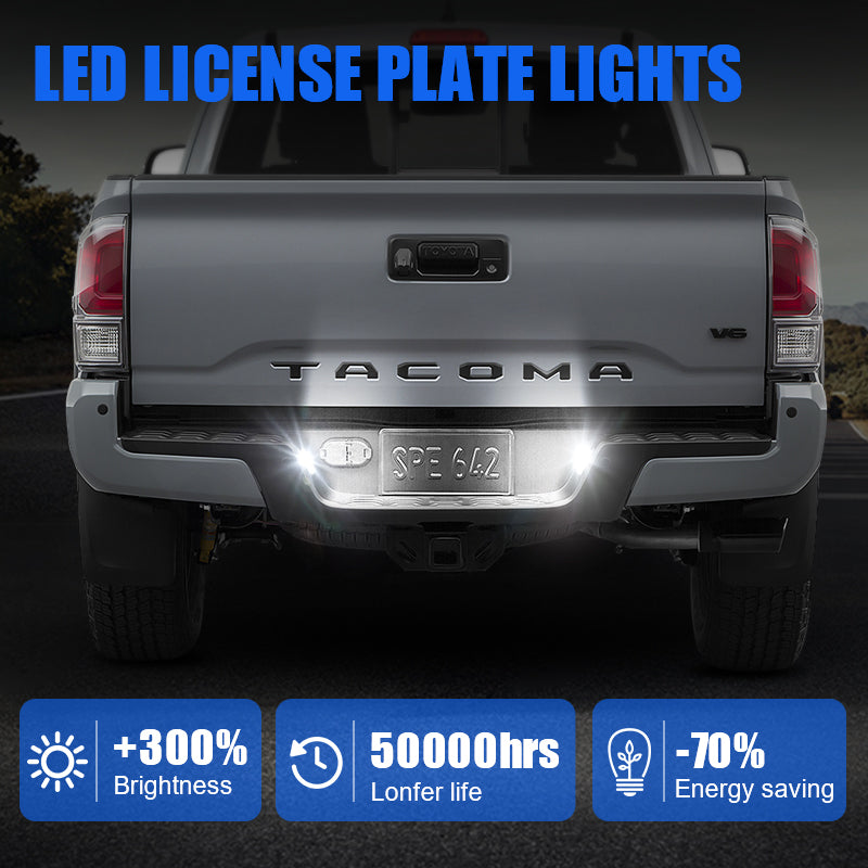LED License Plate Lights For 2016-Later Toyota Tacoma