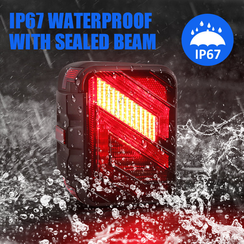Jeep Wrangler JK LED taillights IP67 waterproof rate