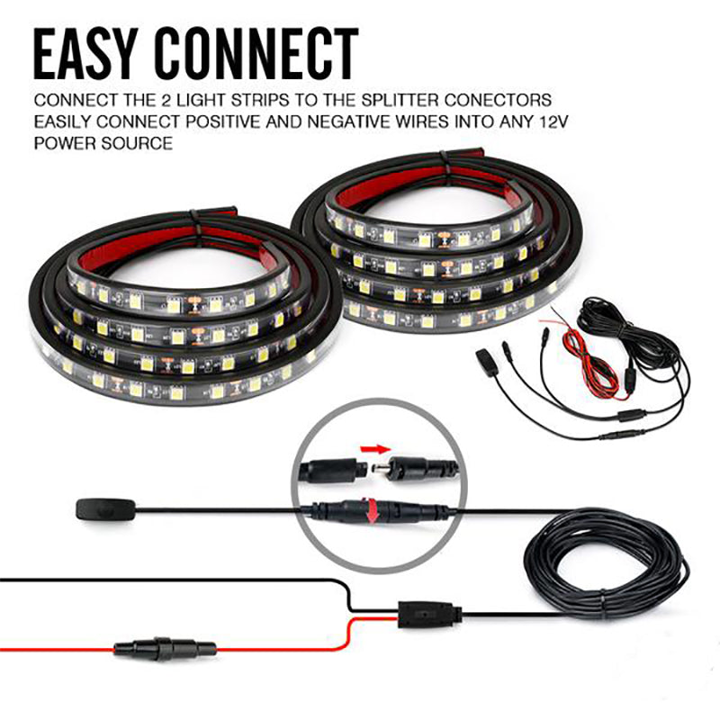 Roxmad White Spire Series LED Truck Bed Light Strips