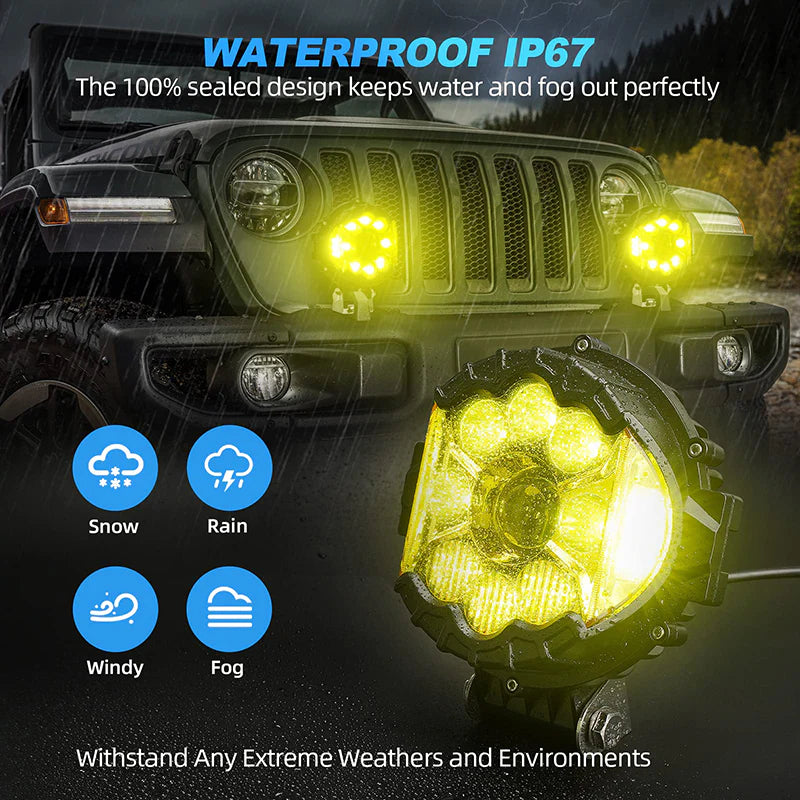  Amber LED Pod Lights waterproof rate