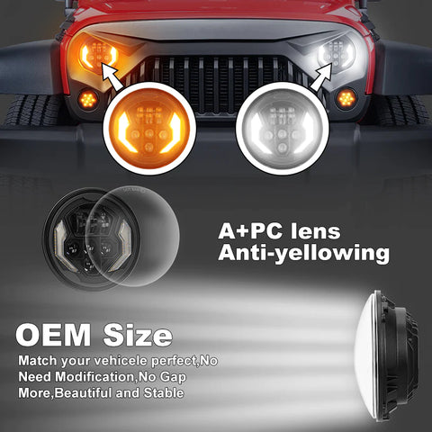 jeep led projector headlights