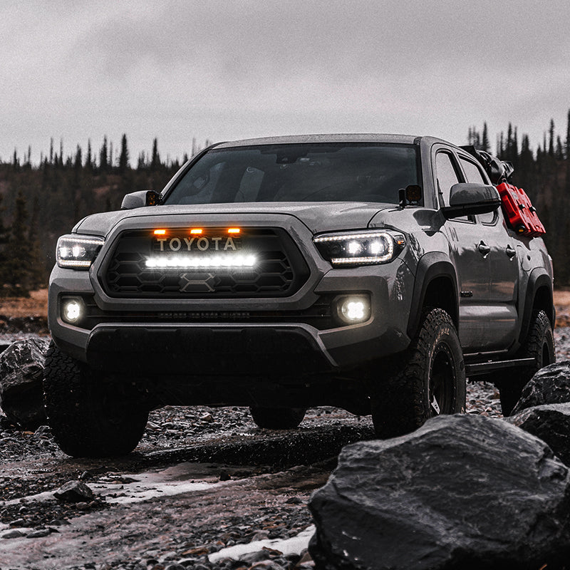 2019 toyota tacoma grille with led light