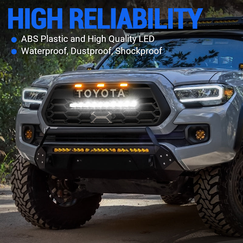 2018 toyota tacoma grille with led light bar