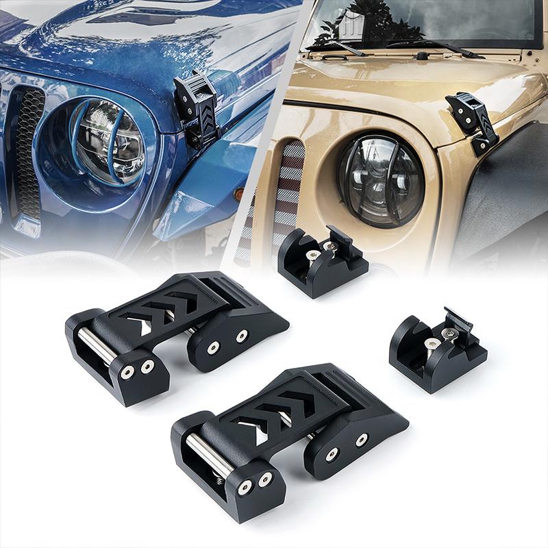 Jeep Hood Latch Anti-Theft for 2008-Later Jeep JK JL JT