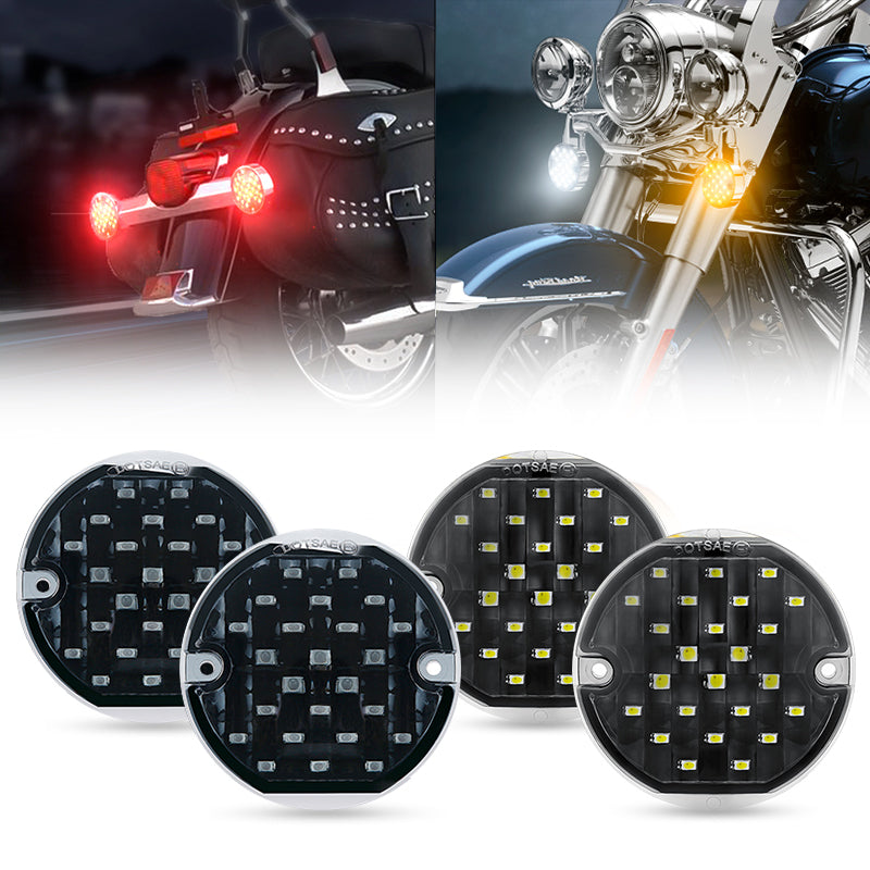 Harley Davidson 3 1/4" LED Turn Signal Lights Kit - LED Factory Mart