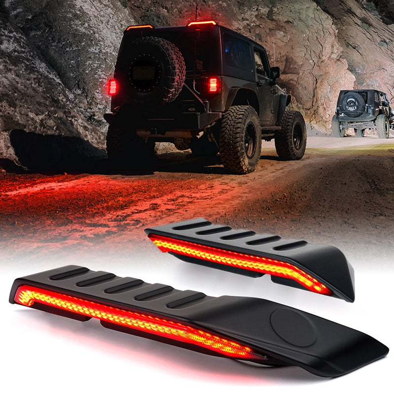 Jeep Wrangler Smoked 3rd LED Replacement Brake Light