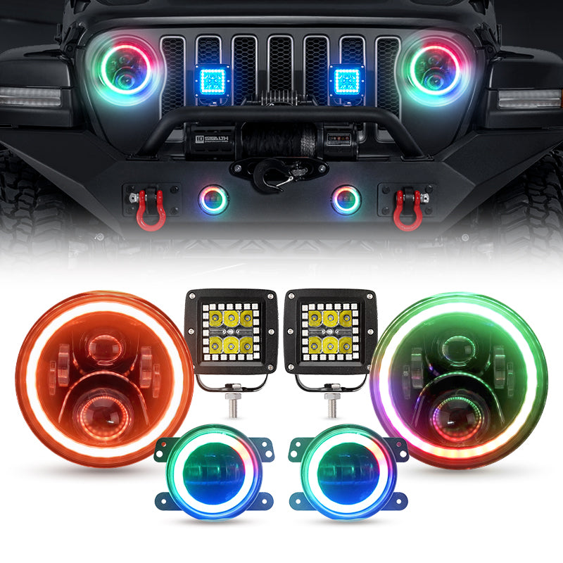 Jeep Wrangler JK RGB Lights Combo