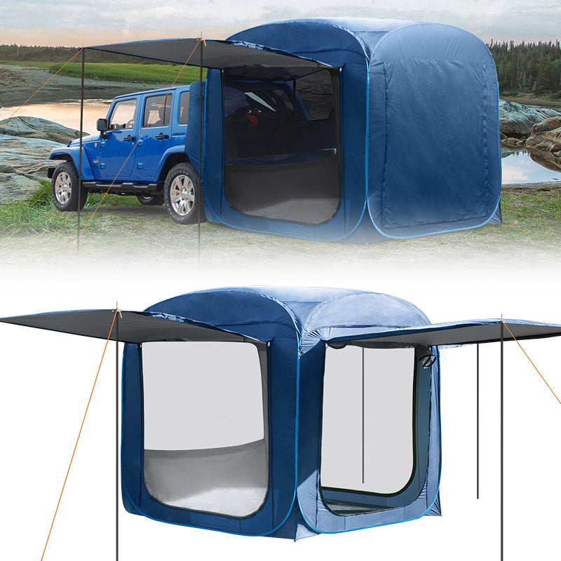 Tailgate Tent with 3 Side Shade Awning for SUV Pickup Truck