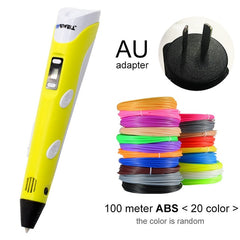 Myriwell 3D Pen LED Screen DIY 3D Printing Pen 100m ABS Filament Creative Toy Gift For Kids Design Drawing