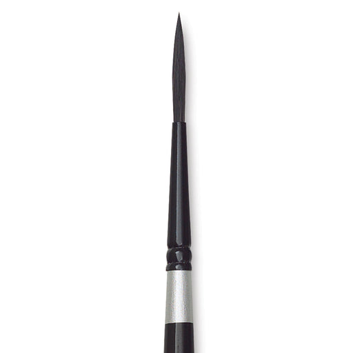 Silver Brush Limited 3000S 3007S,Full Size,Black Velvet Round Brush for  Watercolor,Short Handle,Synthetic, Velvet,higher-quality