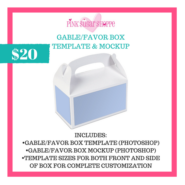 Download PINK SUGAR SHOPPE GABLE/FAVOR BOX LABEL TEMPLATE AND ...