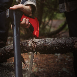 sawing wood