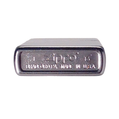 Zippo originale con inciso il iniziali | cromo spazzolato, chrome brushed  |compreso set regalo (flint, benzina)