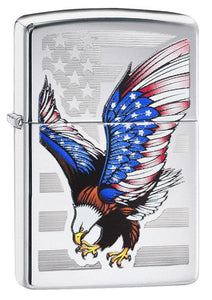 Zippo Soaring Eagles Emblem Windproof Lighter | Zippo USA