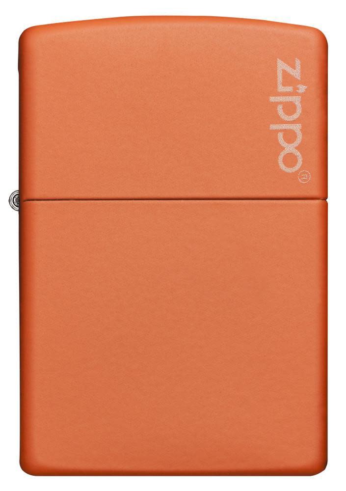 Classic Orange Matte Zippo Logo Windproof Lighter | Zippo USA