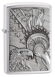 Zippo Soaring Eagles Emblem Windproof Lighter | Zippo USA