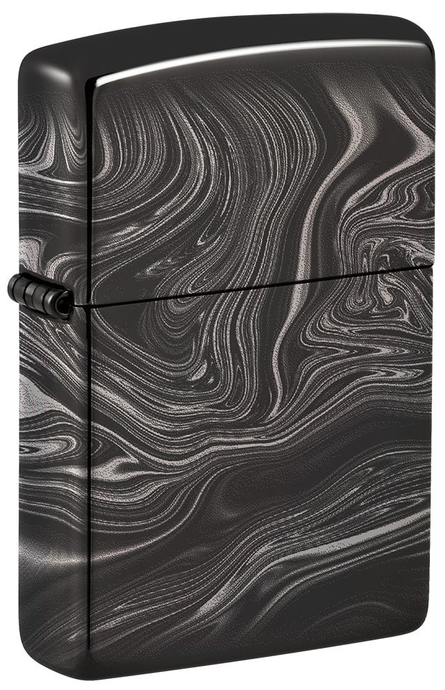 Marble Pattern Design High Polish Black Windproof Lighter | Zippo USA