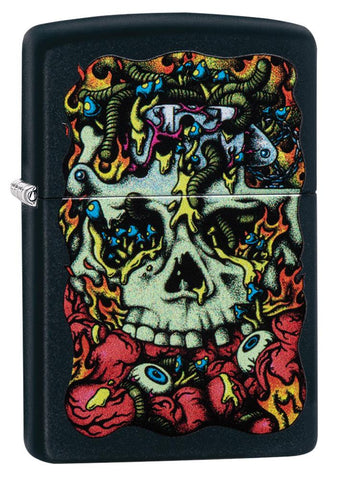 Dead Inside Design Black Matte Windproof Lighter | Zippo USA