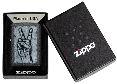 Graffiti Peace Design Iron Stone Windproof Lighter | Zippo USA